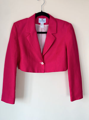 Courtenay’ Fuchsia Cropped Blazer(6)