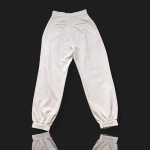 Baggy High Rise off-white Trousers (8)