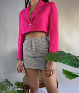 Courtenay’ Fuchsia Cropped Blazer(6)