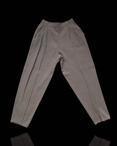 Redesigned Vintage Beige Brown Cropped  Rayon Trouser (S-M)