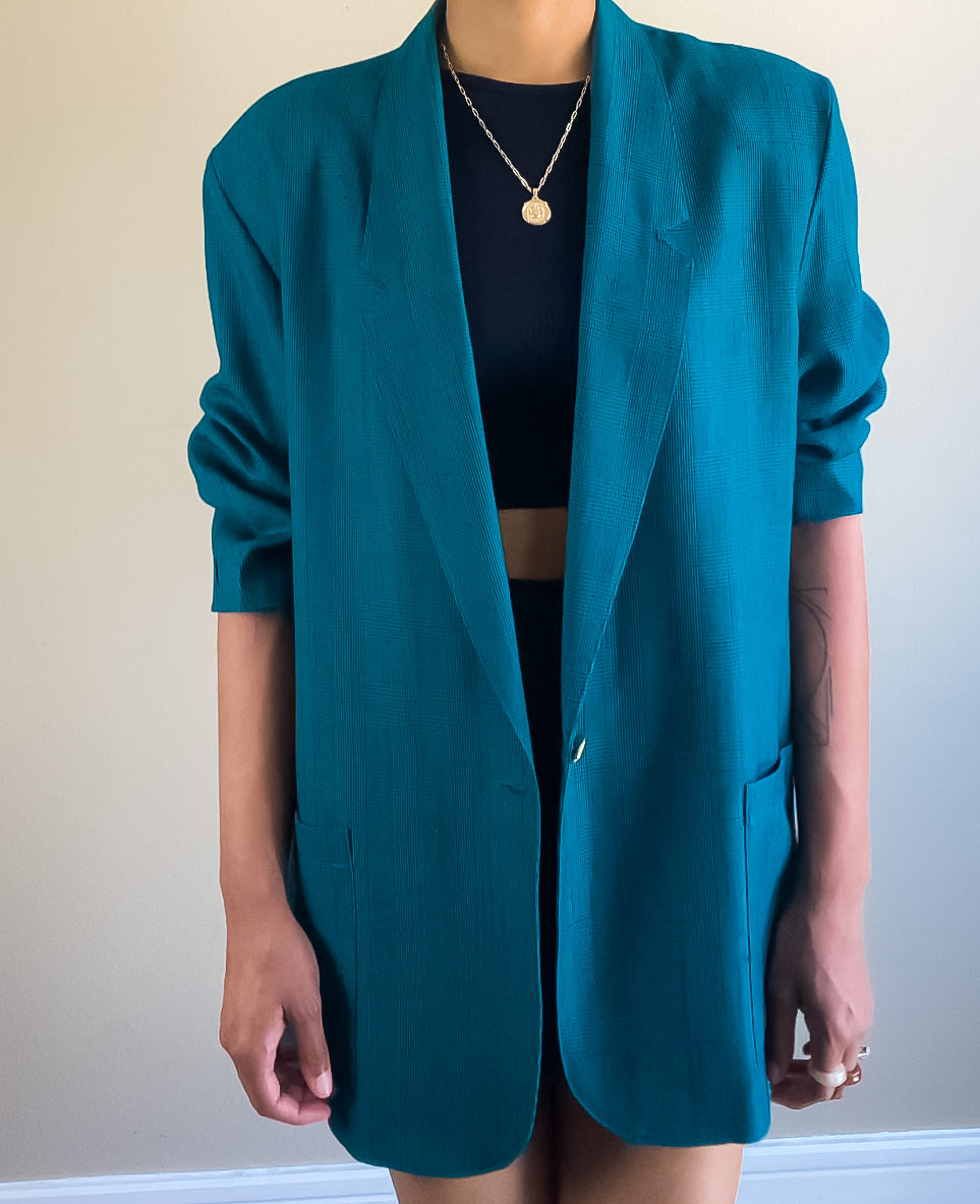 Vintage Menswear Green Oversized Blazer L/XL