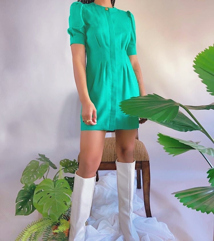 80s Faye’ Green Reconstructed Vintage Mini (6)