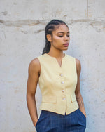 90’s Yellow Rina Rossi Vest (8)