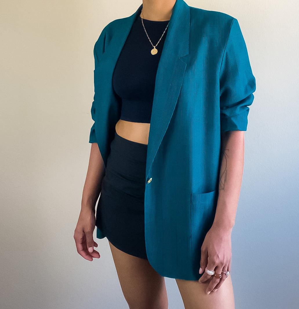 Vintage Menswear Green Oversized Blazer L/XL