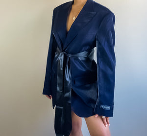 Navy Metallic Blazer (XL)