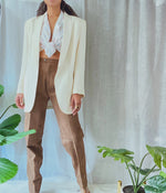 High Rise Farrah’ Mocha Suede Pant (M/L)