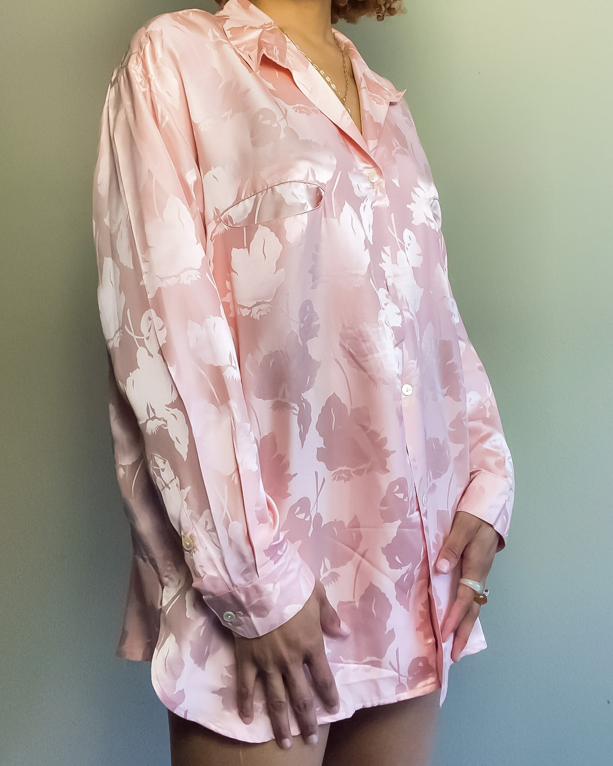 Blush Pink Silk Blouse (10)