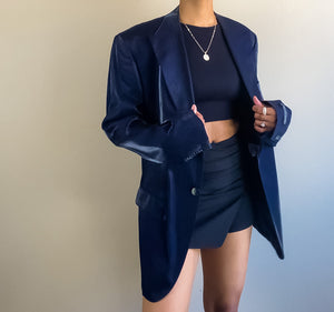 Navy Metallic Blazer (XL)