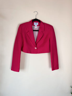 Courtenay’ Fuchsia Cropped Blazer(6)